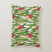 水彩継ぎ目無し紋様対象 アクセントクッション (裏面(縦))