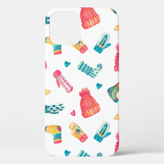 水彩継ぎ目無し編み手付き無地模様 Case-Mate iPhoneケース (裏面)