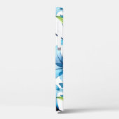 水彩継ぎ目無し青ユリ Case-Mate iPhoneケース (裏面 / 左)