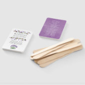 水彩綿ラベンダーカントリーウェディング ハンドファン (組立なし)