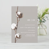 水彩綿花フローラ結婚の延期 セーブザデート (スタンド正面)