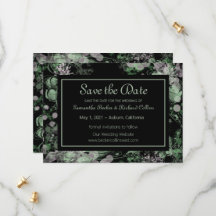 水彩緑とピンクの植物学