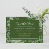 水彩緑とピンクの植物学 セーブザデート (スタンド正面)