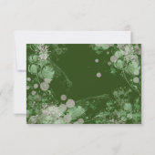 水彩緑とピンクの植物学 出欠カード (裏面)