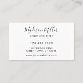 水彩緑のロゴ 名刺 (裏面)