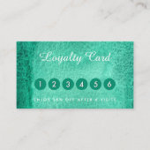 水彩緑の名刺 名刺 (正面)