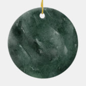 水彩緑の家族写真 |明メリーるいC セラミックオーナメント (裏面)