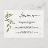 水彩緑の方向エンクロージャカード エンクロージャーカード (正面)