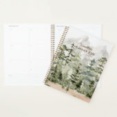 水彩緑の松の森 プランナー手帳 (ディスプレー)