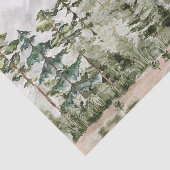 水彩緑の松の森 薄葉紙 (詳細)