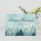 水彩緑の松 |祝日の挨拶 シーズンカード (スタンド正面)