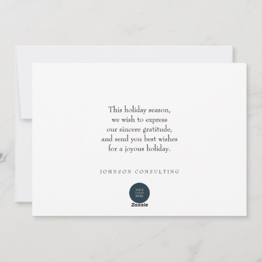 水彩緑の松 |祝日の挨拶 シーズンカード (裏面)