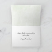 水彩緑の母が種の母の日を植える シーズンカード (内部)