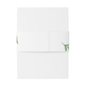 水彩緑の結婚式招待状ベリーバンド 招待状ベリーバンド (裏面例)