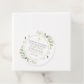 水彩緑の金ゴールドバプテスマ フェイバータグ (インサイチュ)