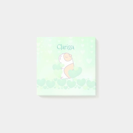 水彩緑カワイイカスタム校舎 ポストイット (正面)