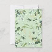 水彩緑モダン地第1回聖堂 招待状 (裏面)