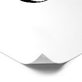 水彩緑化お祝いの写真サイン ポスター (角)