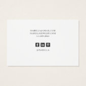 水彩緑化イヤリングジュエリー表示カード (裏面)