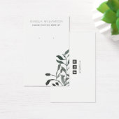 水彩緑化イヤリングジュエリー表示カード (デスク)