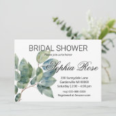 水彩緑化エレガントブライダルシャワー 招待状 (スタンド正面)