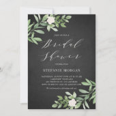 水彩緑化オンシャルボードブライダルシャワー 招待状 (正面)
