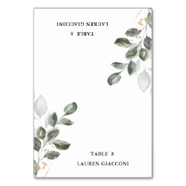 水彩緑化テーブルテント座席表 テーブルナンバー