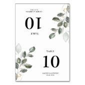 水彩緑化テーブルテント座席表 テーブルナンバー (正面)