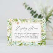 水彩緑化ブライダルシャワー表示シャワー エンクロージャーカード (スタンド正面)