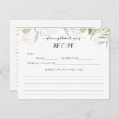 水彩緑化レシピカード エンクロージャーカード (正面/裏面)