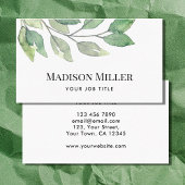 水彩緑化名刺 名刺