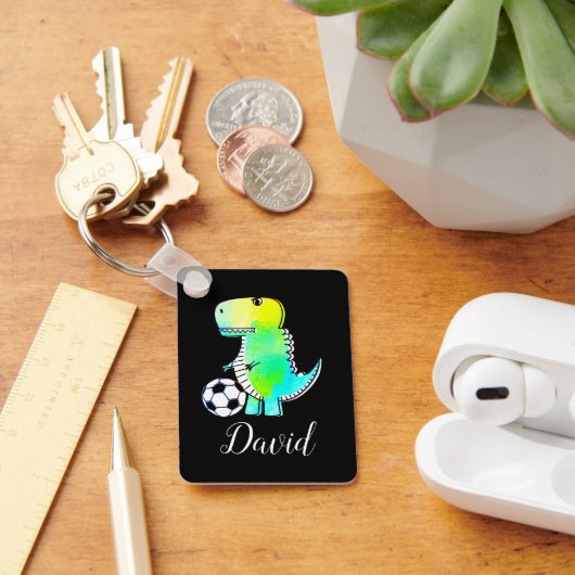 水彩緑化名前をカスタムする キーホルダー (デスク)