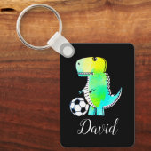 水彩緑化名前をカスタムする キーホルダー (正面)