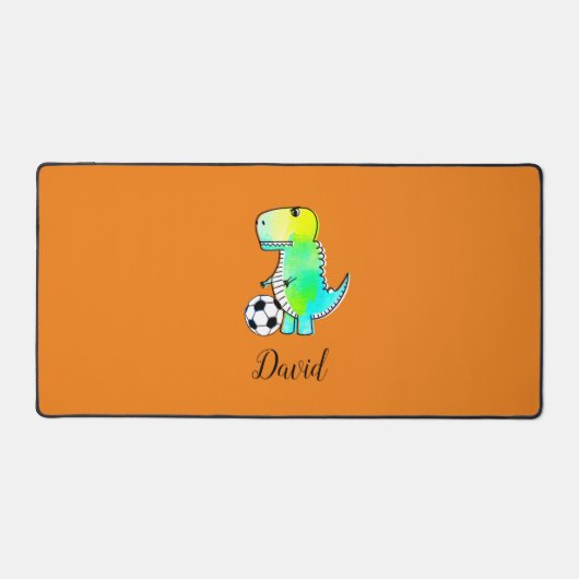 水彩緑化名前をカスタムする デスクマット (正面)