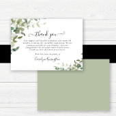 水彩緑化悔やみや弔慰サンキュー サンキューカード