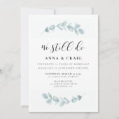 水彩緑化我々はまだ誓の更新を行う 招待状 (正面)