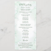 水彩緑化結婚記念事業 プログラム (裏面)