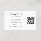 水彩緑化QRコード 名刺 (裏面)