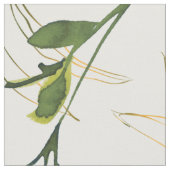 水彩緑地 ファブリック (クローズアップ)