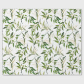 水彩緑地 ラッピングペーパー (フラット)