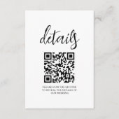 水彩緑植物性ファーン結婚ズ詳細 エンクロージャーカード (正面)