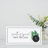 水彩緑植物贈与証 (スタンド正面)