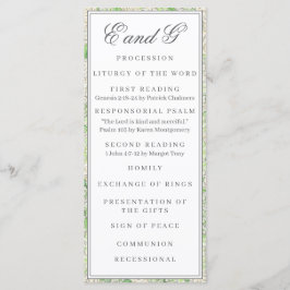 水彩緑白あじさいクレストプログラム メニュー