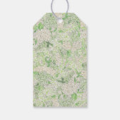 水彩緑白あじさい紋 ギフトタグ (裏面)