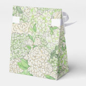 水彩緑白あじさい紋 フェイバーボックス (裏面サイド)