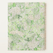 水彩緑白あじさい結婚の紋 プランナー手帳 (裏面)