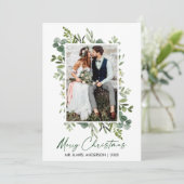 水彩緑結婚墨 シーズンカード (スタンド正面)