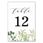 水彩緑結婚色 テーブルナンバー (裏面)