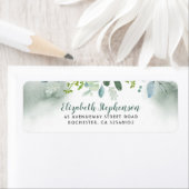 水彩緑結婚色 ラベル (インサイチュ)