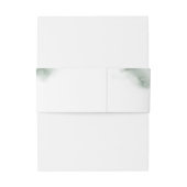 水彩緑結婚色 招待状ベリーバンド (裏面例)